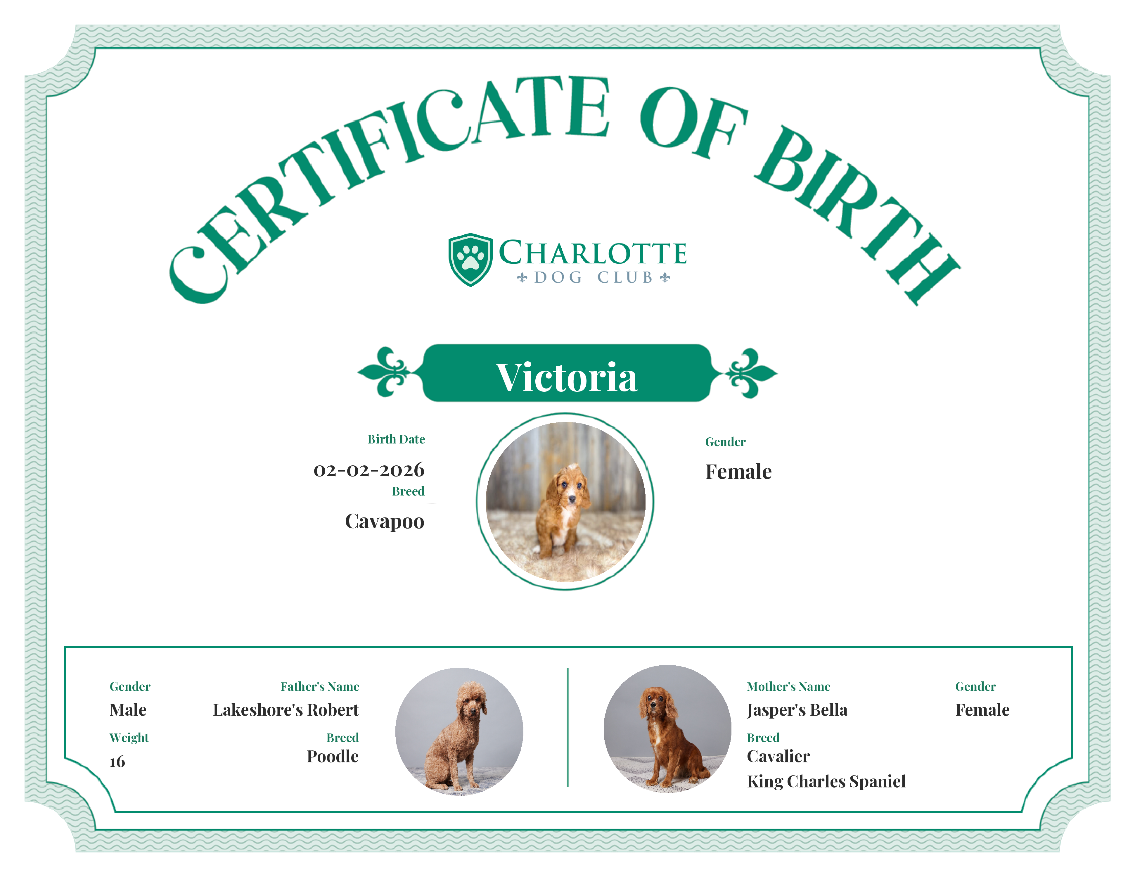 Victoria's Birth Certificate