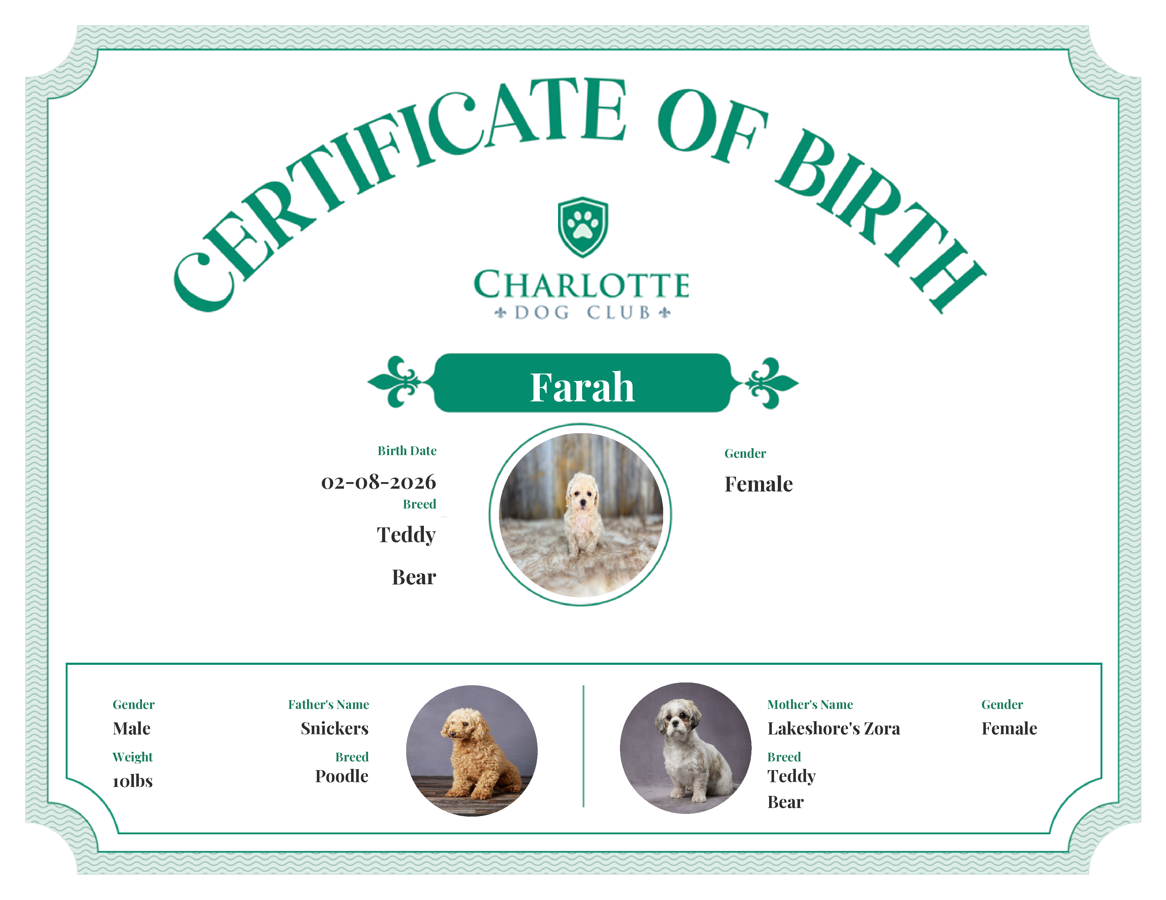 Farah's Birth Certificate