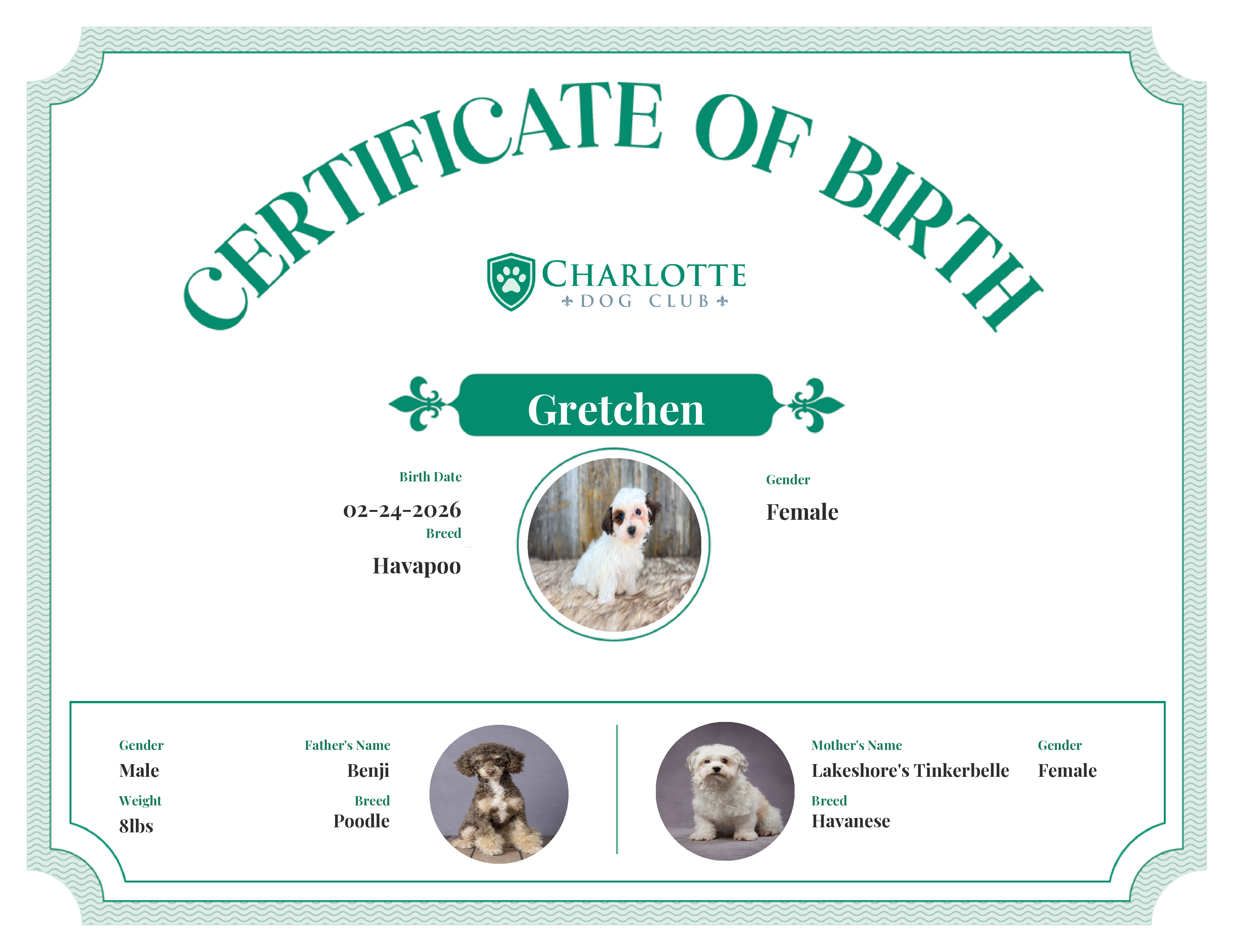 Gretchen's Birth Certificate