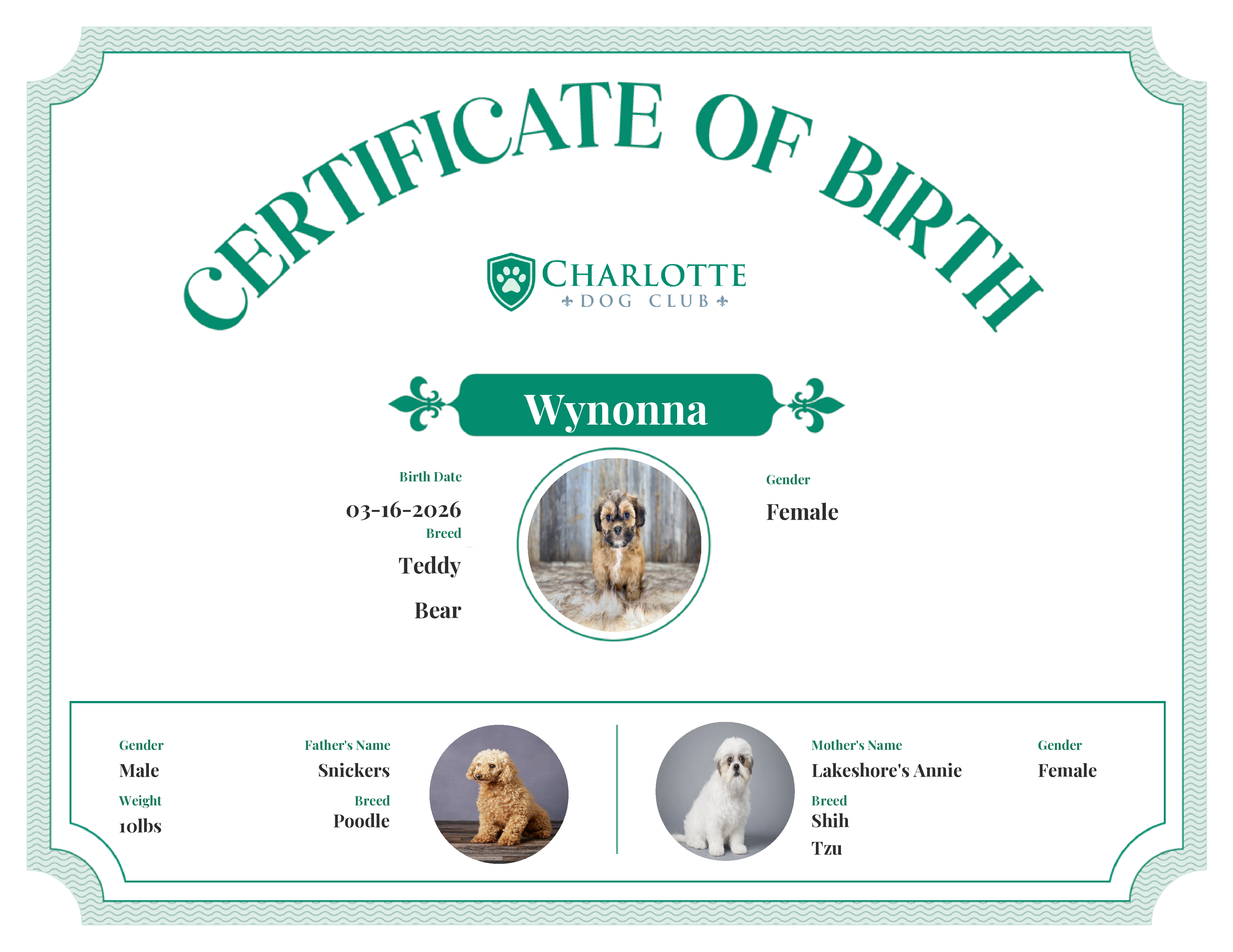 Wynonna's Birth Certificate