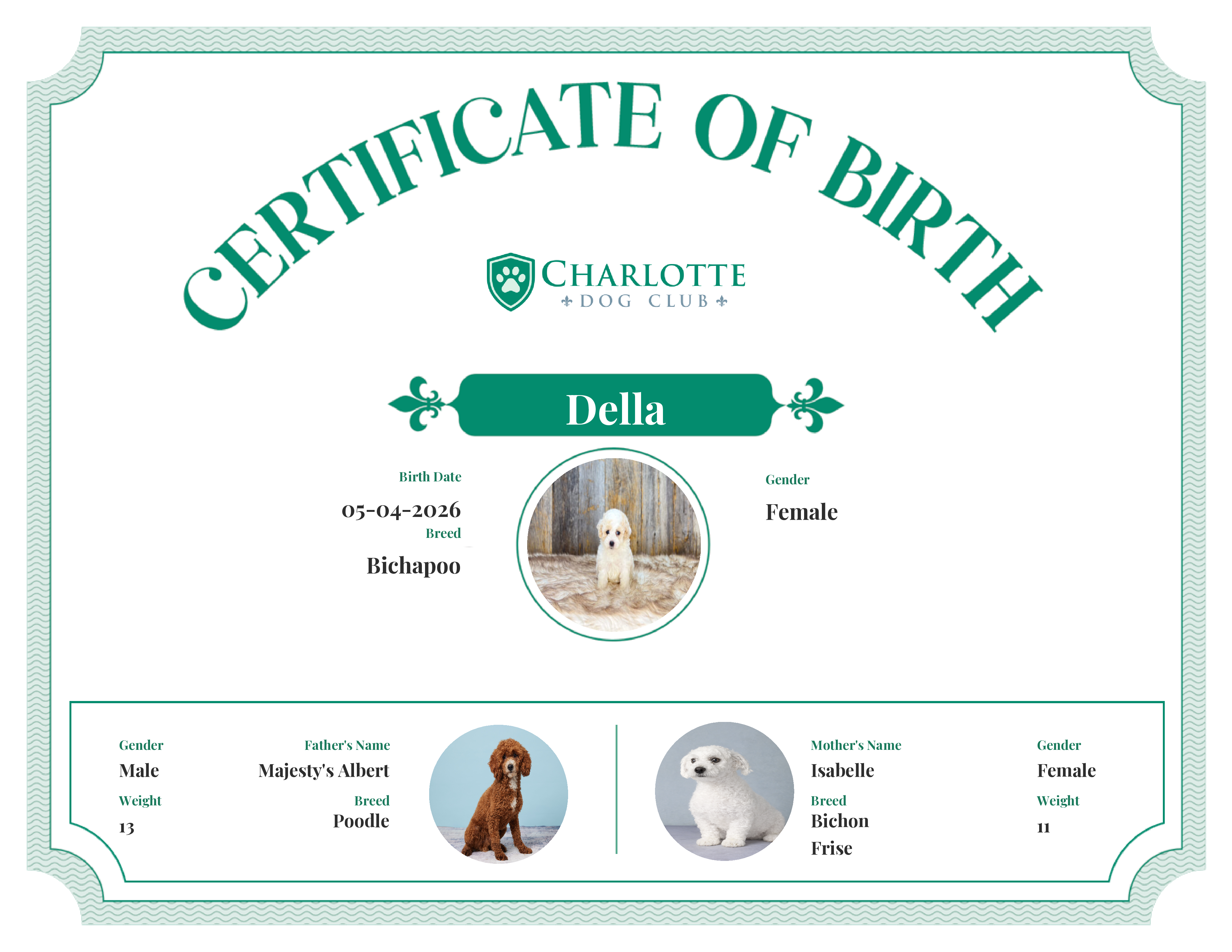 Della's Birth Certificate
