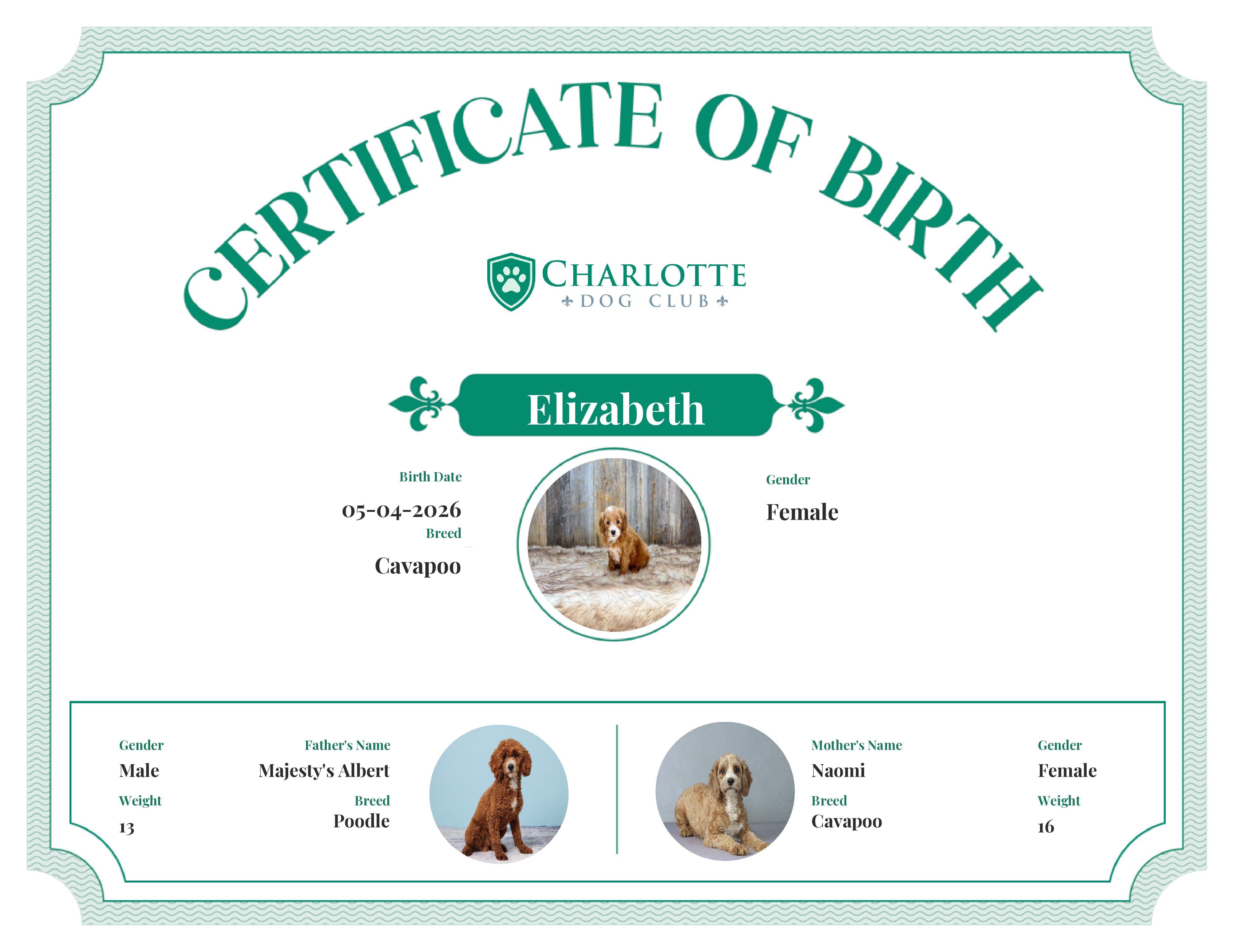 Elizabeth's Birth Certificate