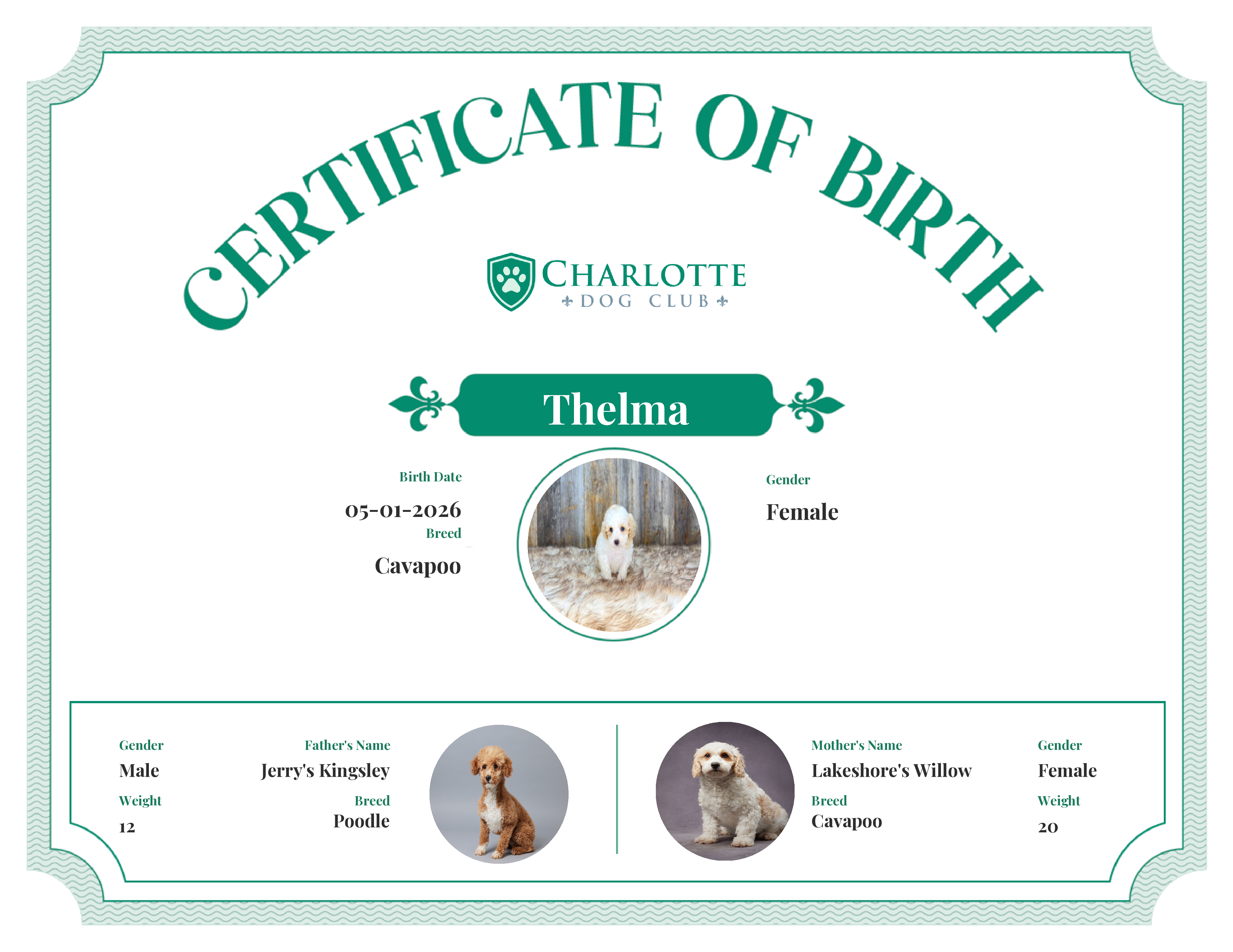 Thelma's Birth Certificate