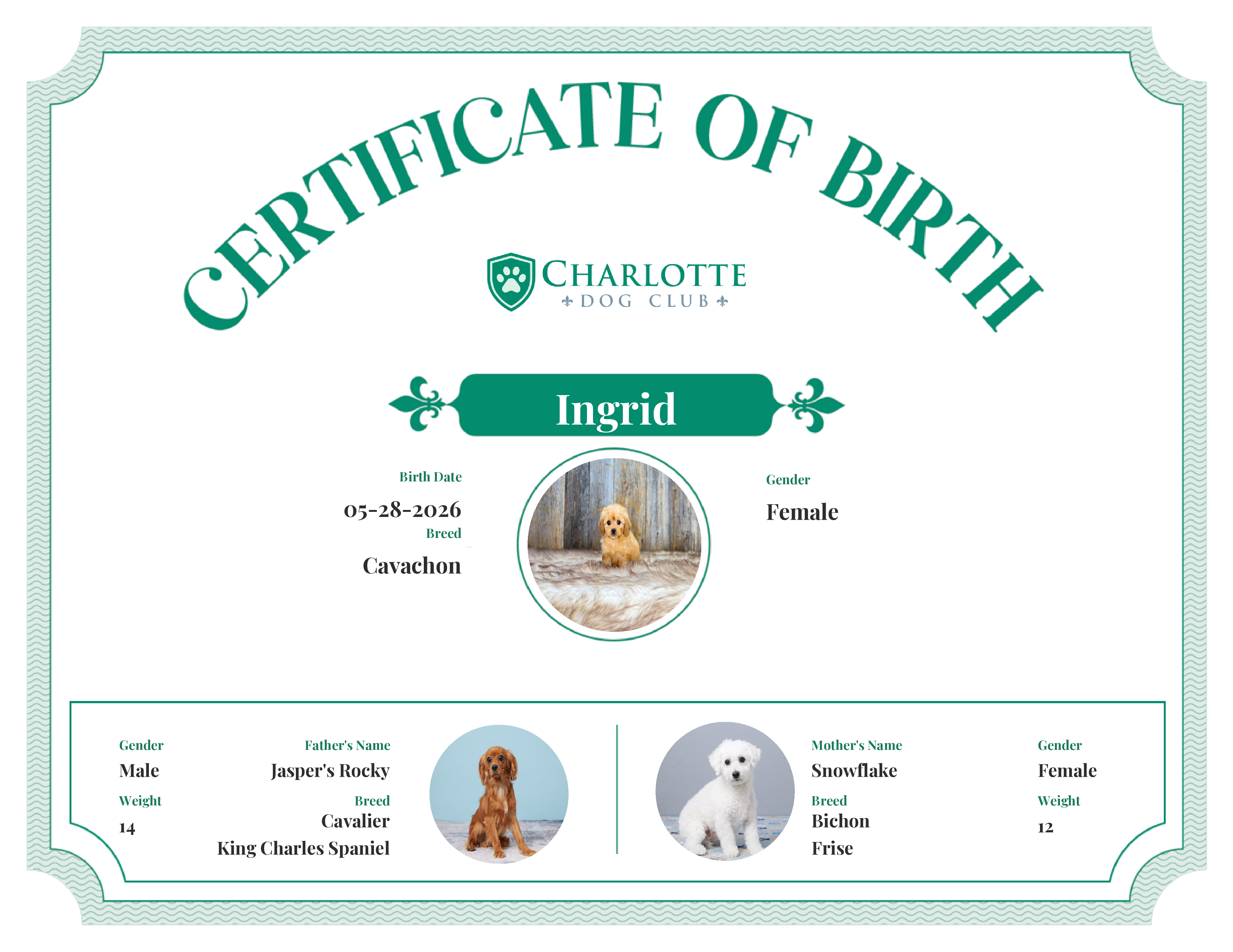 Ingrid's Birth Certificate