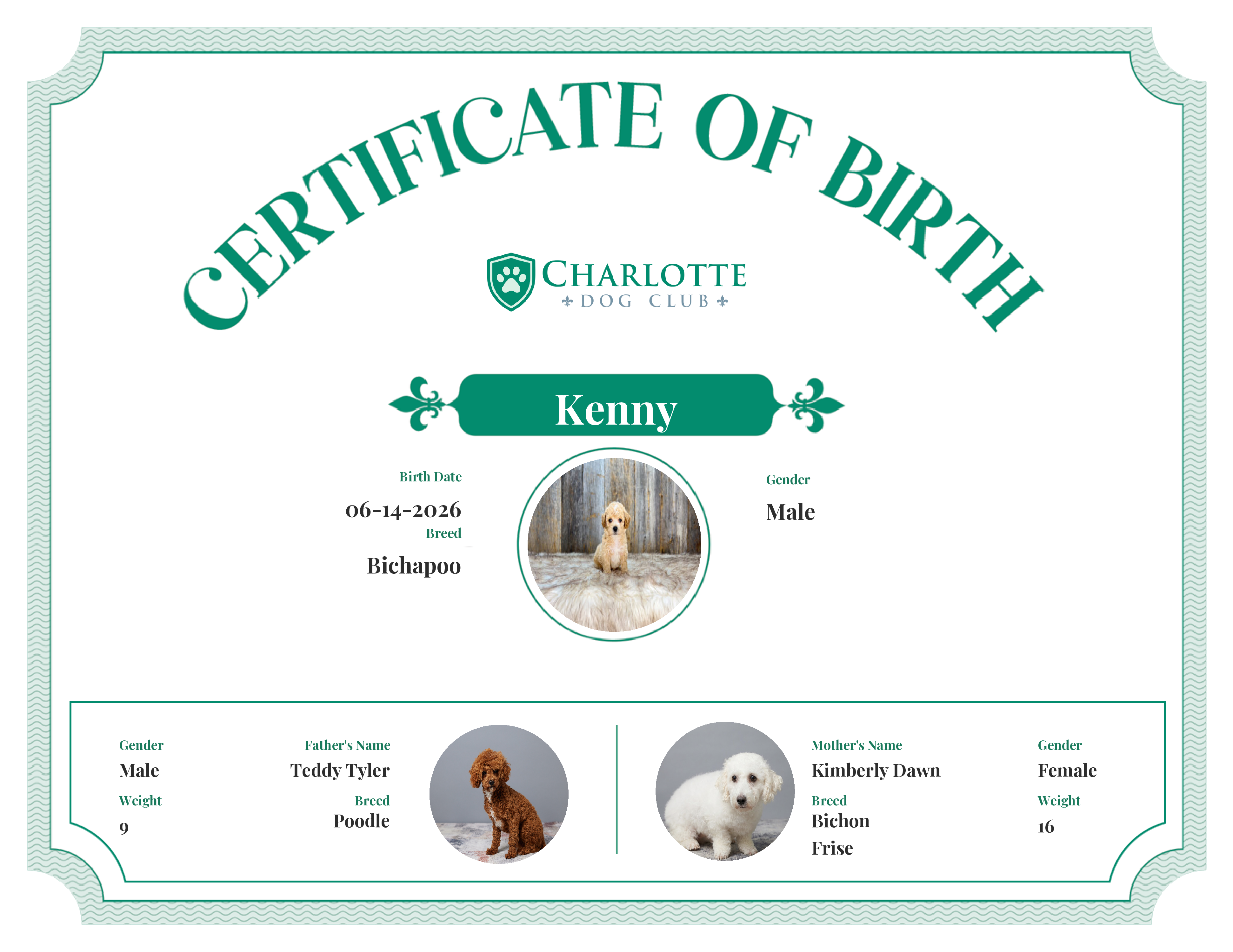 Kenny's Birth Certificate