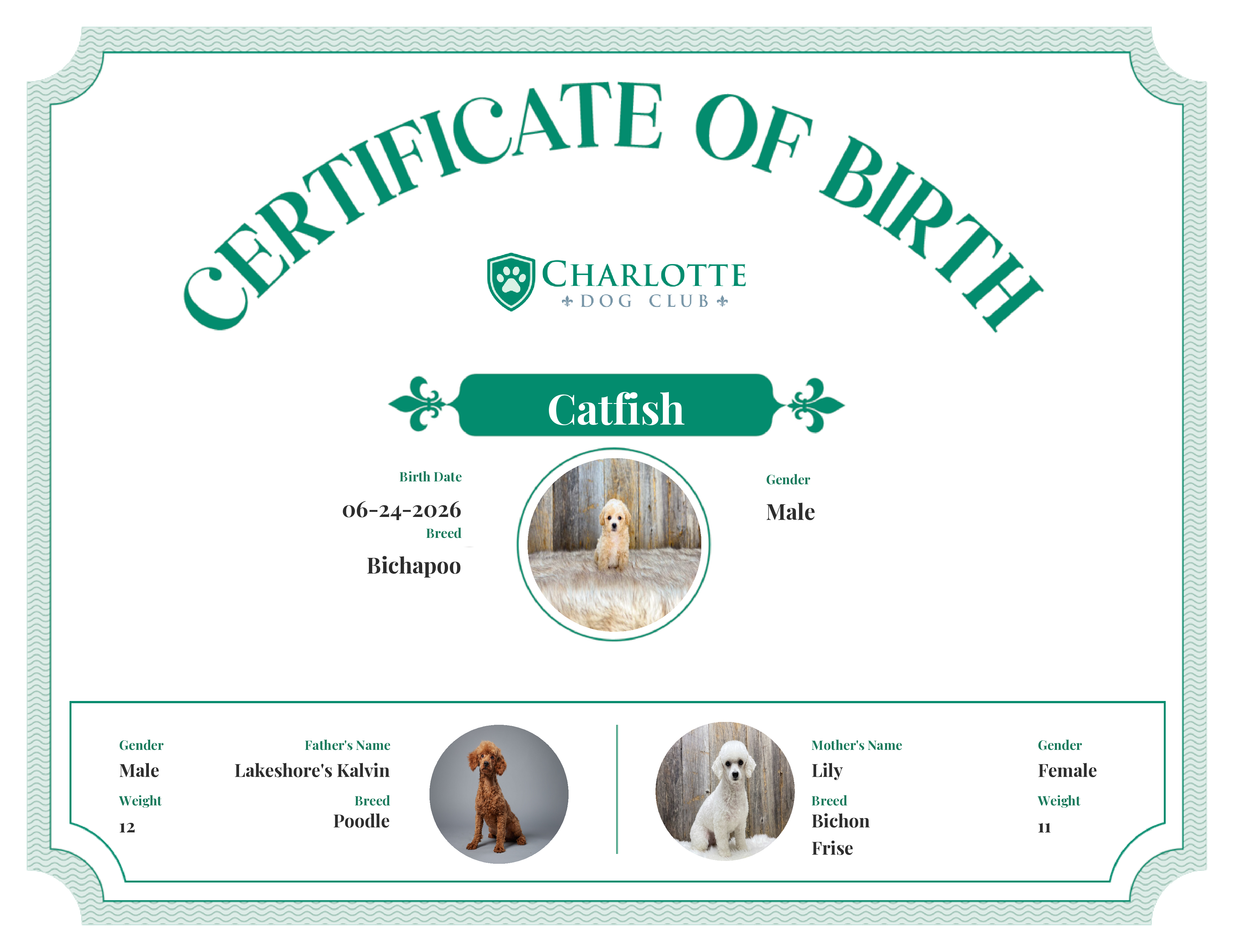 Catfish's Birth Certificate