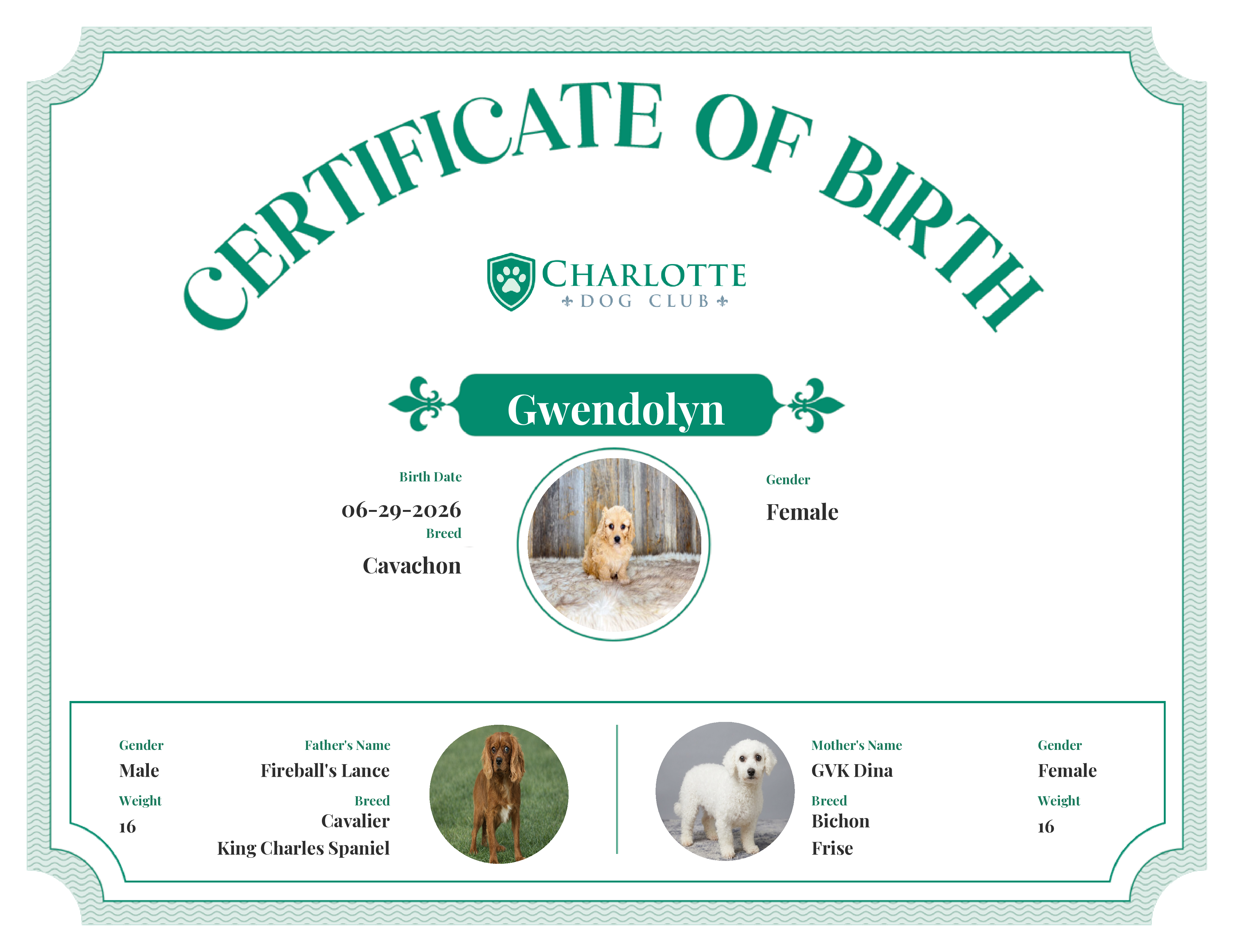Gwendolyn's Birth Certificate