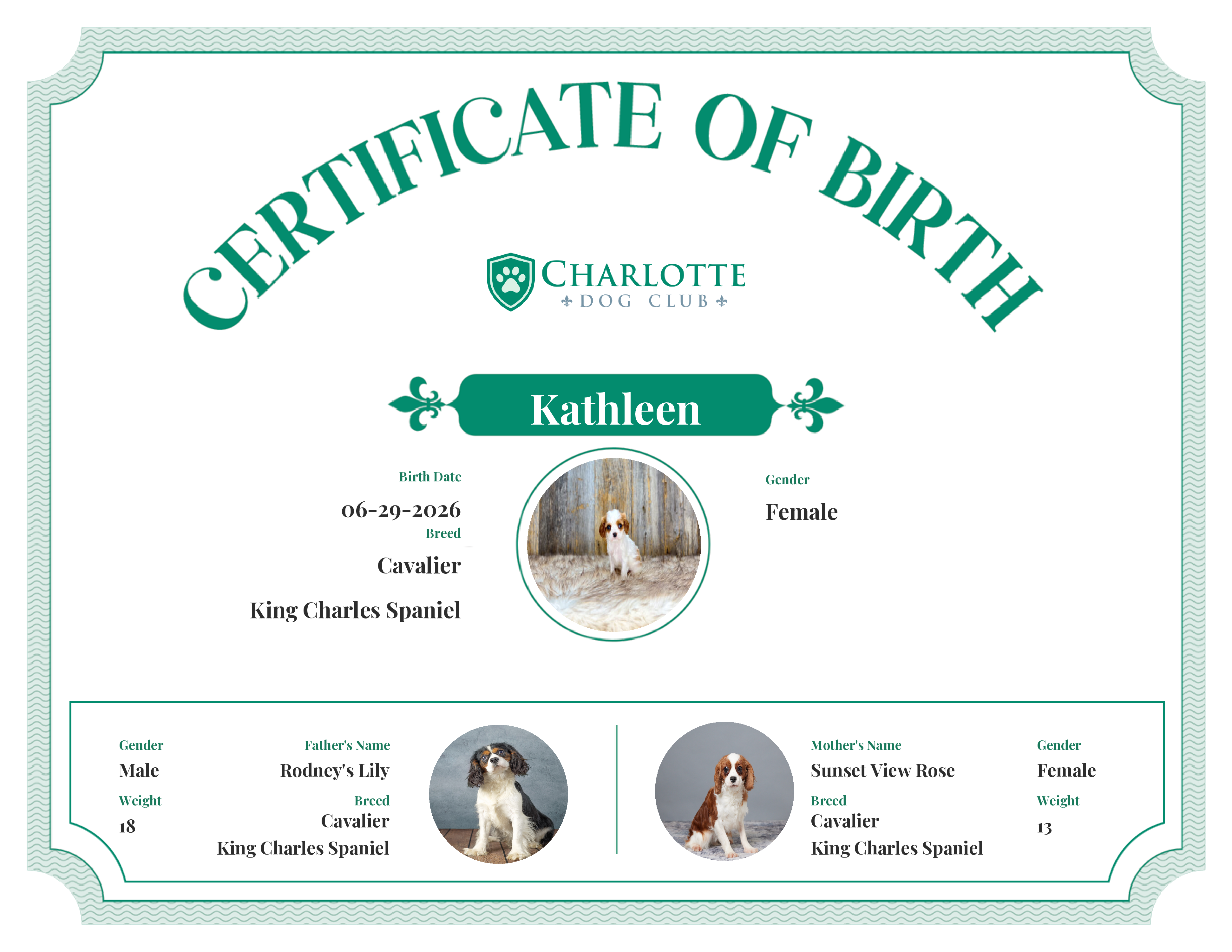 Kathleen's Birth Certificate
