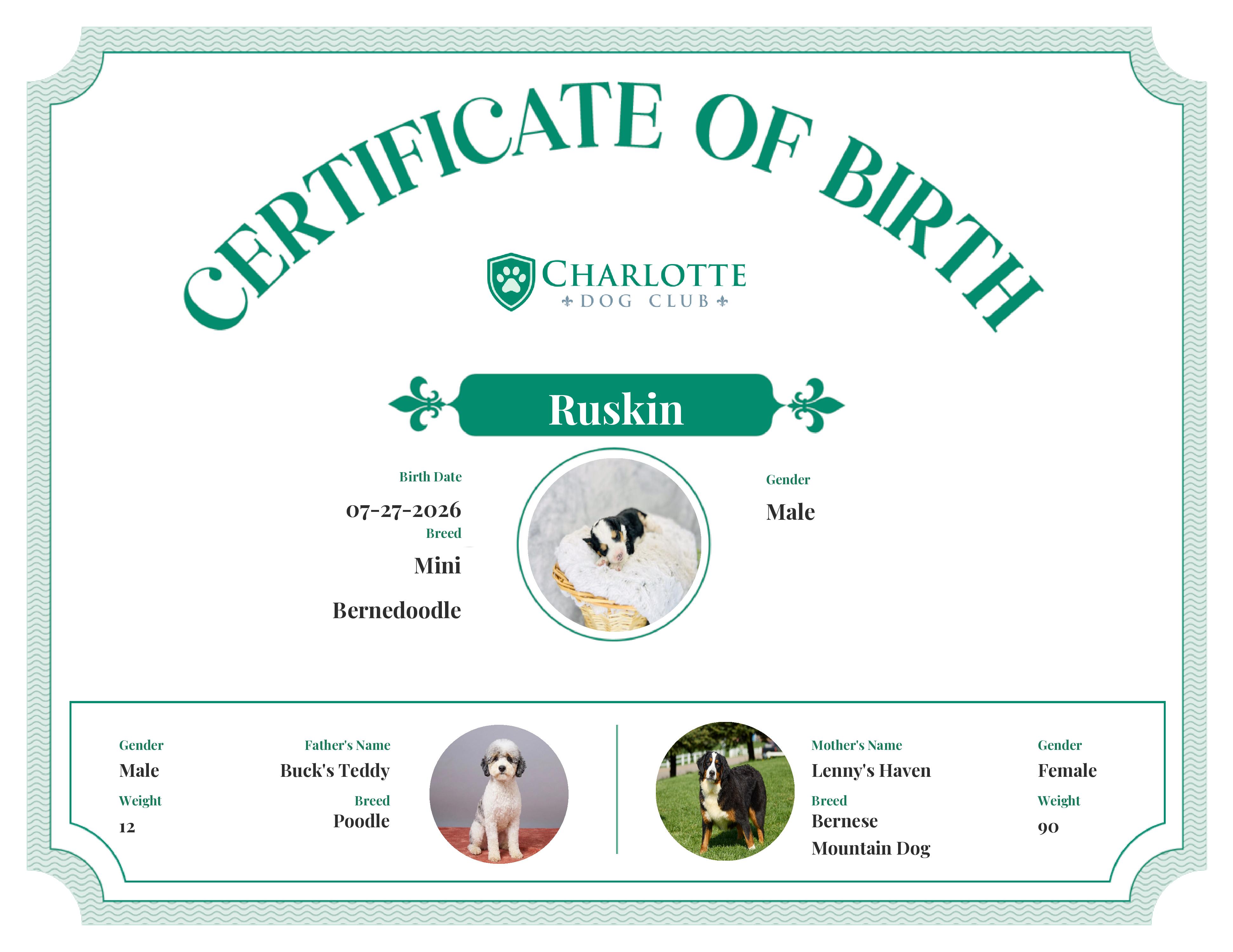 Ruskin's Birth Certificate