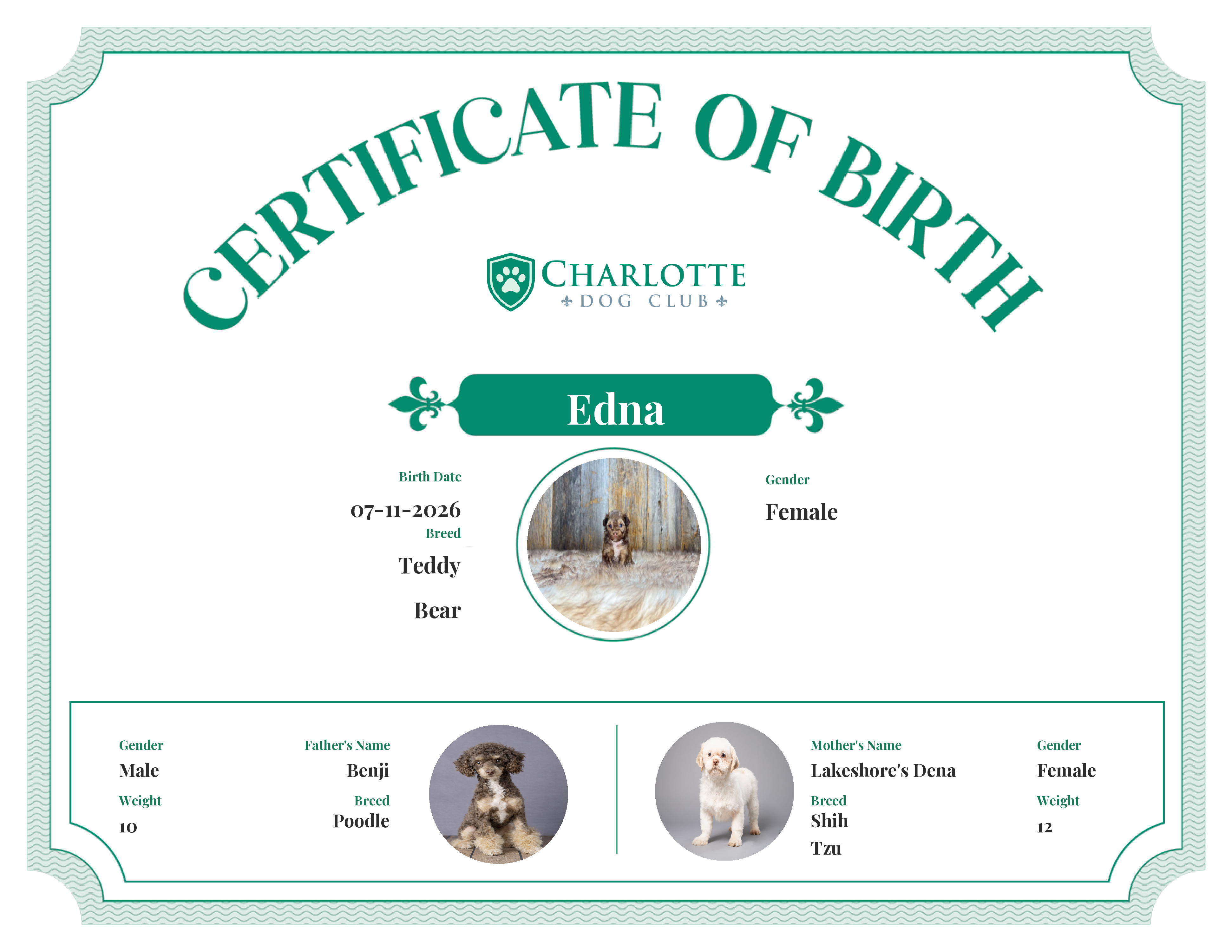 Edna's Birth Certificate
