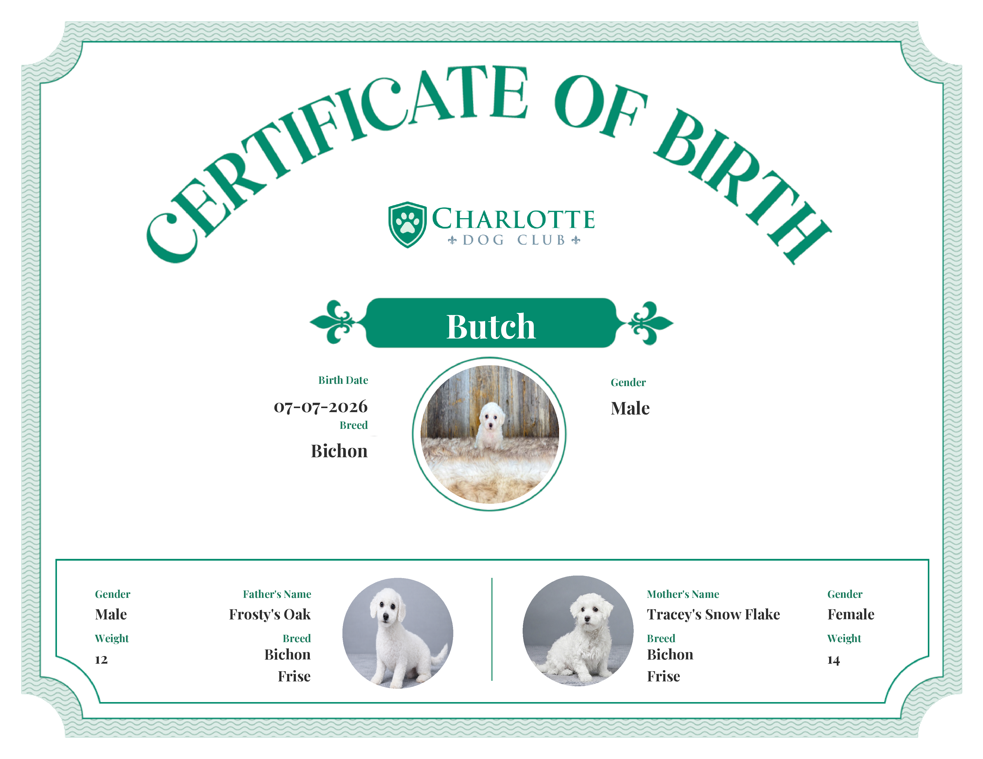 Kale's Birth Certificate