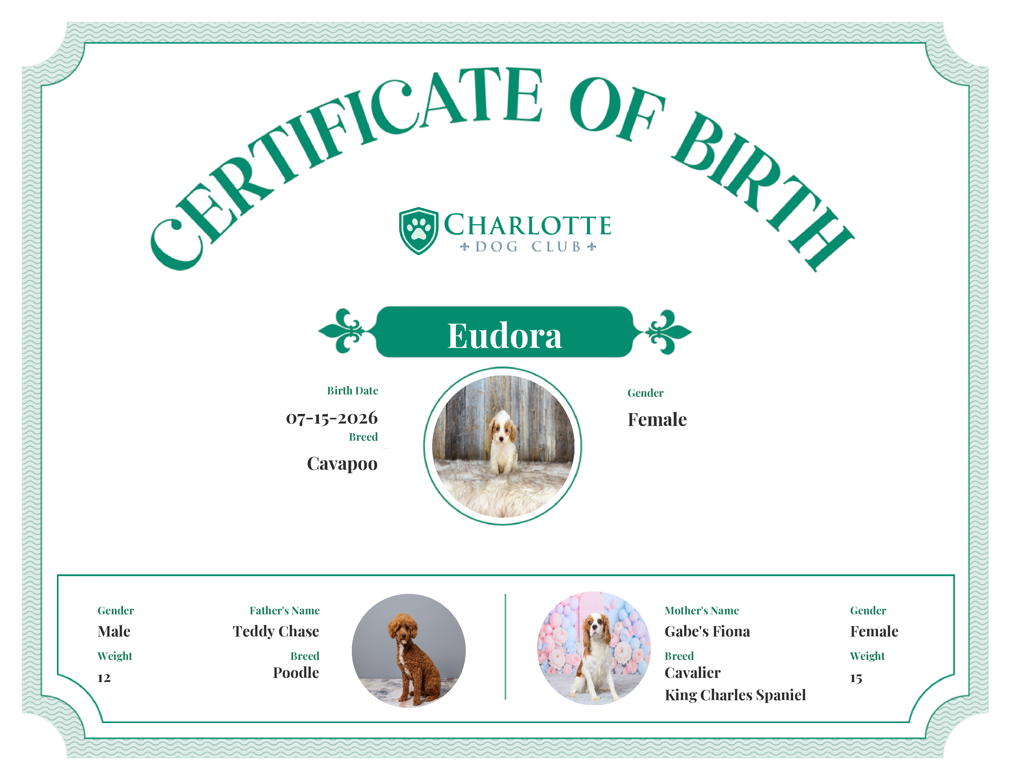 Eudora's Birth Certificate