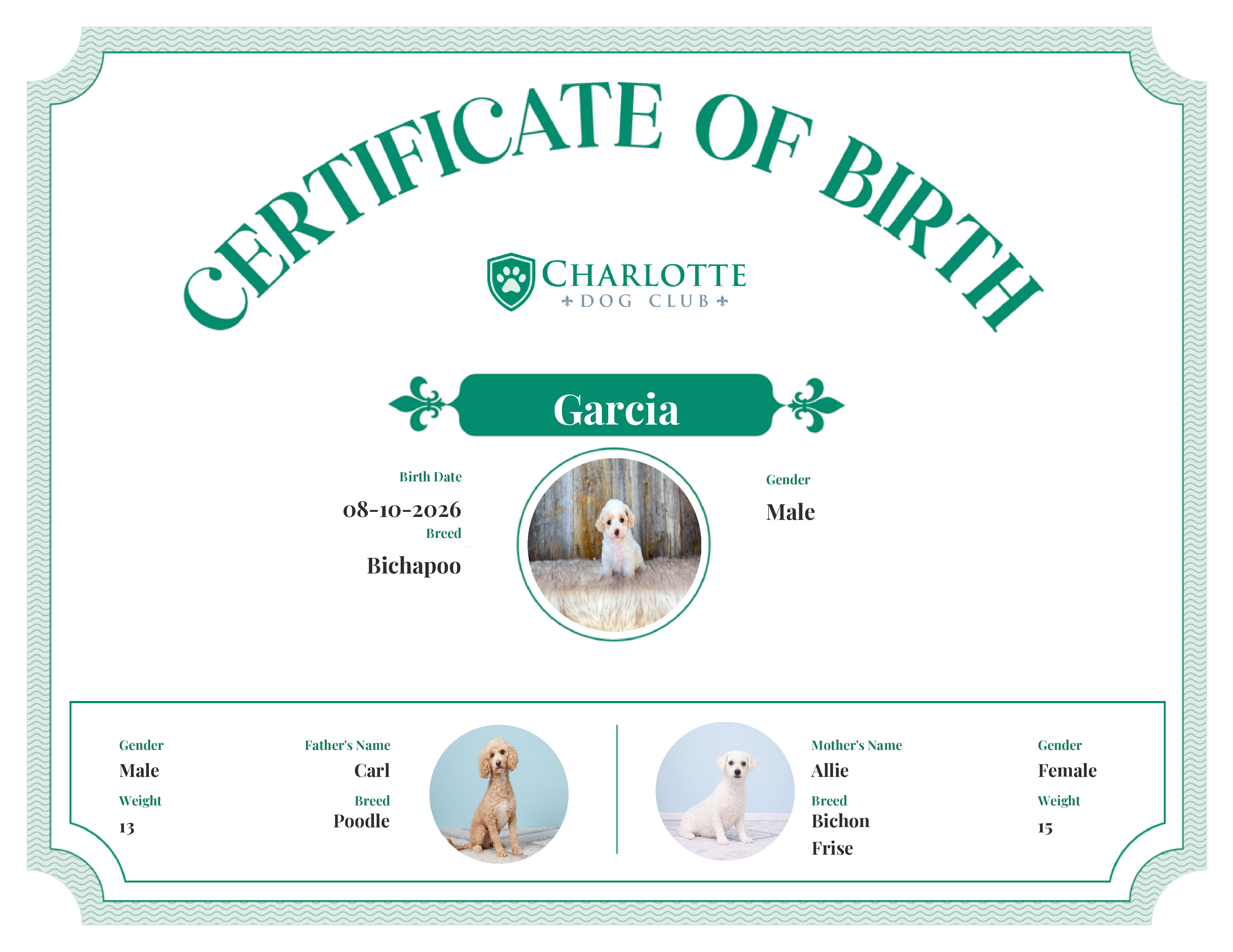 Garcia's Birth Certificate