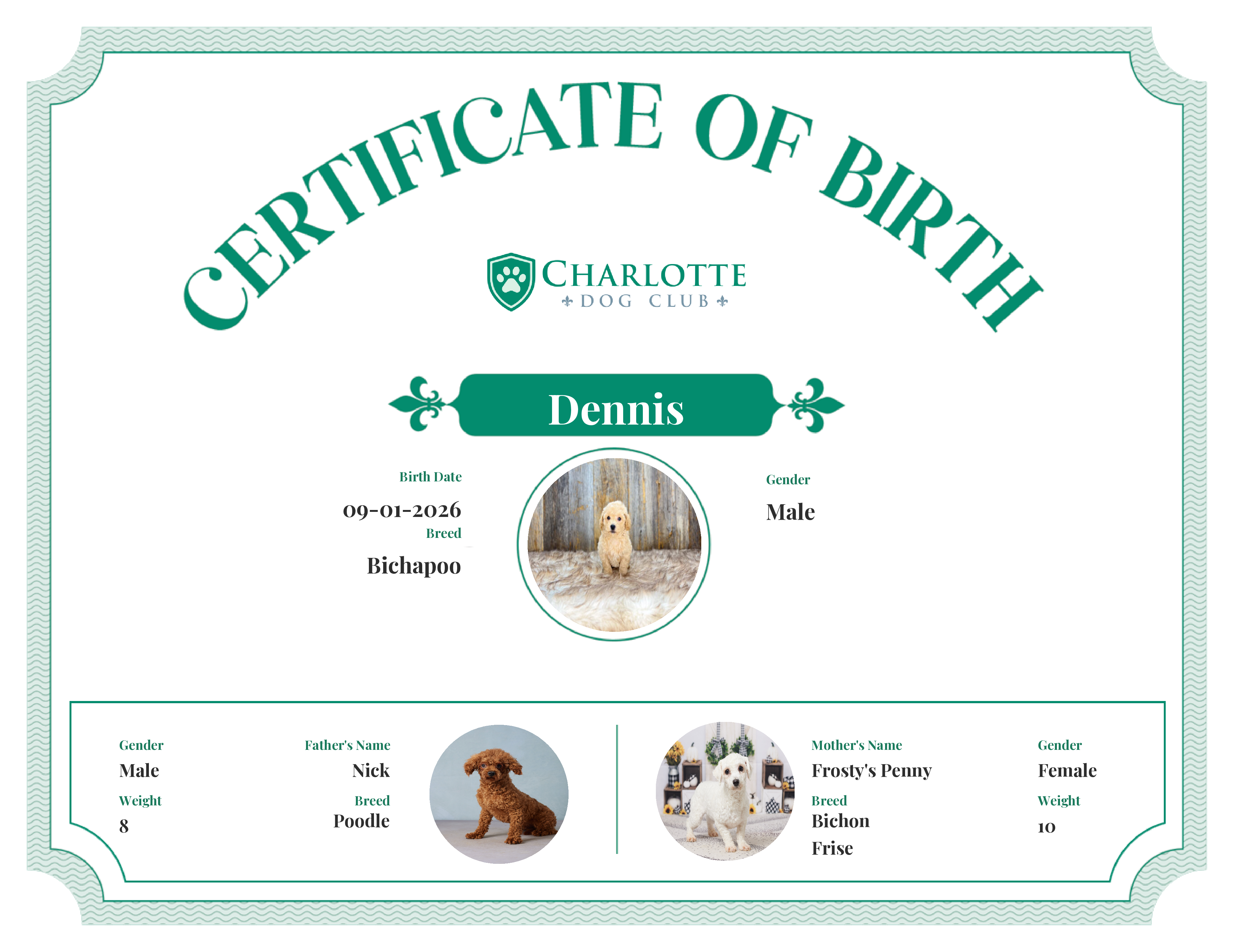 Dennis's Birth Certificate
