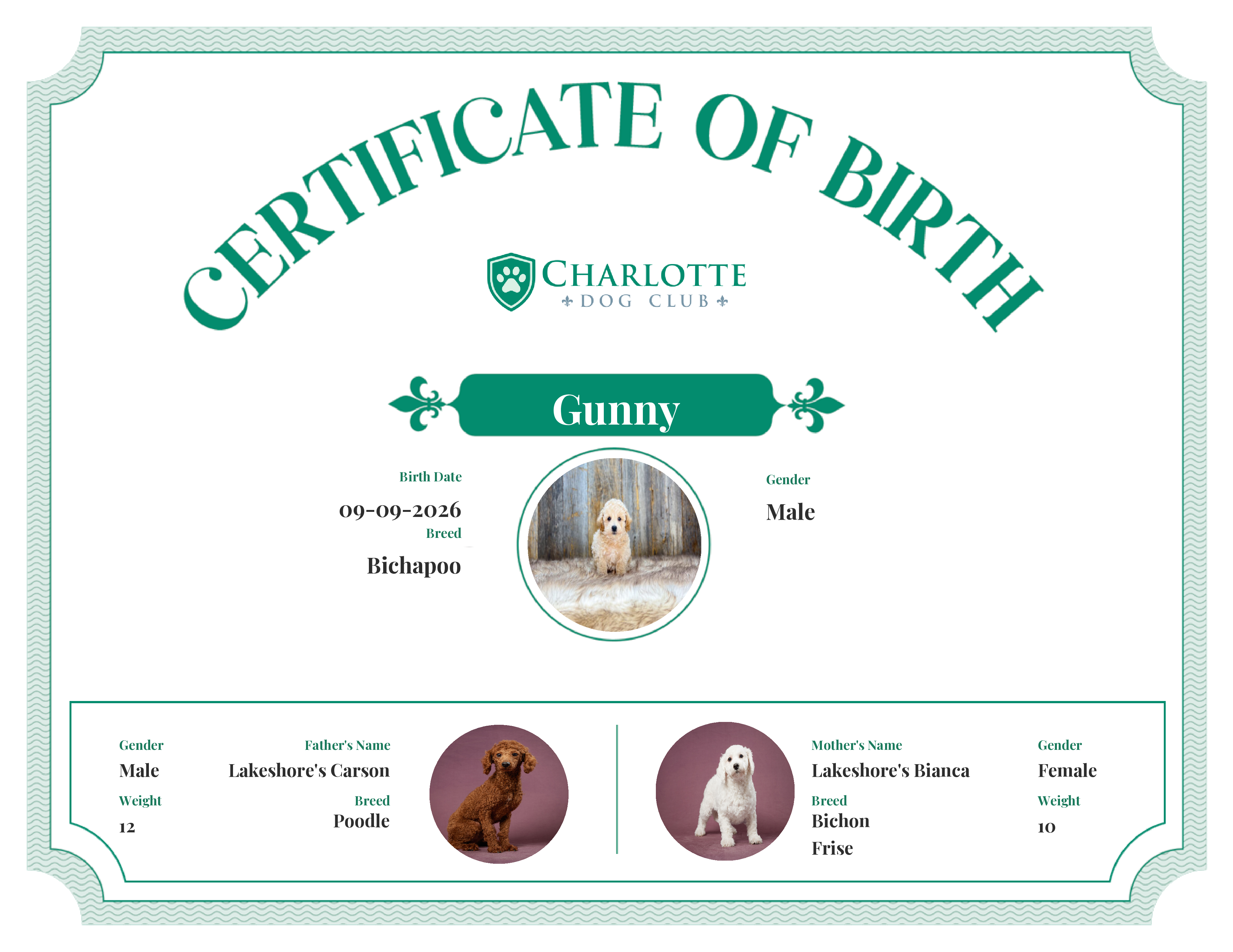 Gunny's Birth Certificate